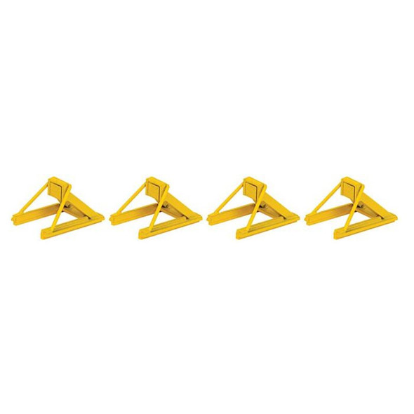 Walthers 948-83108 - Track Bumper Yellow - 4 Pack    - HO Scale