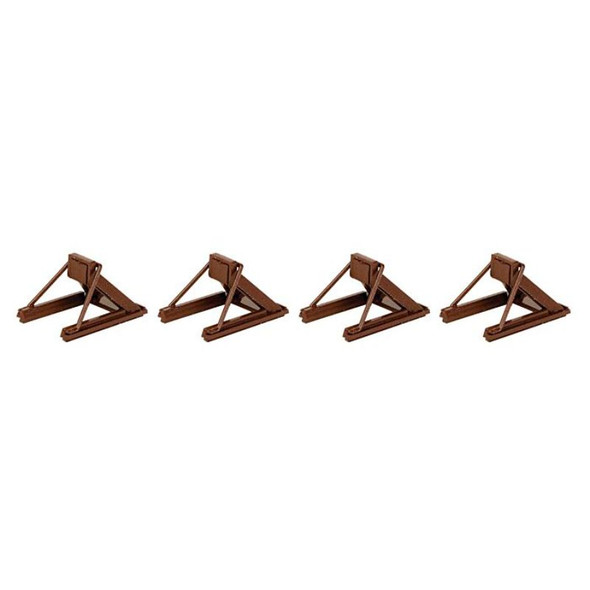 Walthers 948-83109 - Track Bumper Brown - 4 Pack    - HO Scale