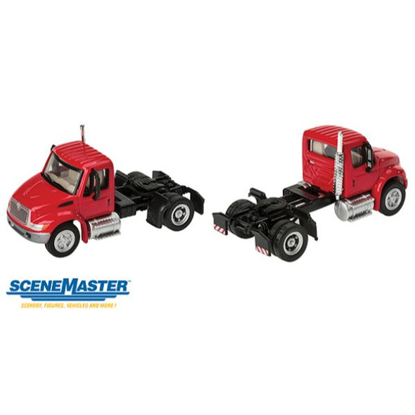 Walthers SceneMaster 949-11133 - Intl 4300 1-Axle Tractor Orange
