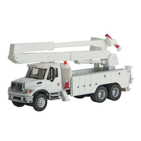 Walthers 949-11754 - 7600 Utility Truck w/ Bucket Lift - White    - HO Scale