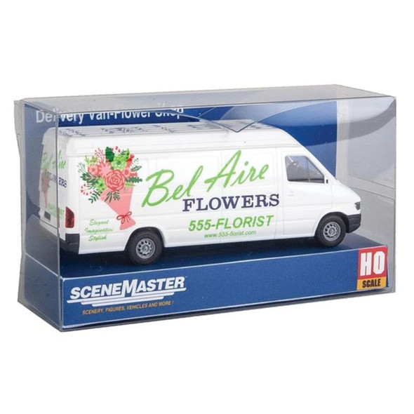 Walthers 949-12205 - Delivery Van Bel Aire Flwers   - HO Scale