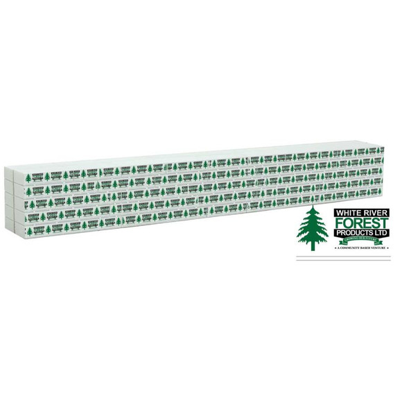 Walthers 949-3168 - Wrapped Lumber Load for 72' Centerbeam  White River Forest Products  - HO Scale