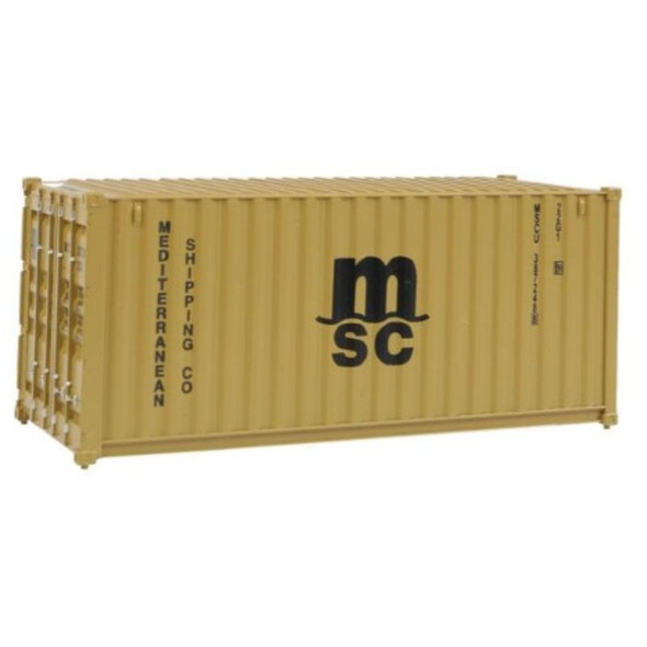 Walthers 949-8057 - 20' Corrugated Container MSC     - HO Scale