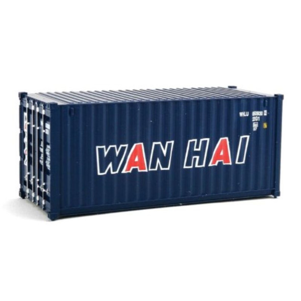 Walthers 949-8066 - 20' Corrugated Container Wan Hai    - HO Scale