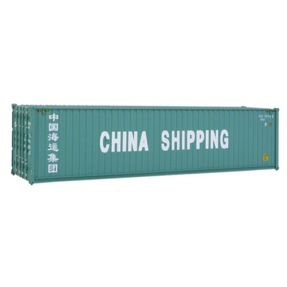 Walthers 949-8256 - 40' Hi Cube Corrugated Side Container China Shipping  - HO Scale