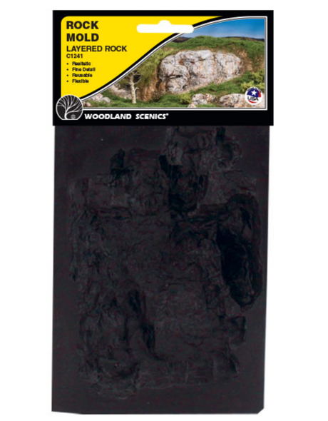 Woodland Scenics #1241 - Layered Rock Mold