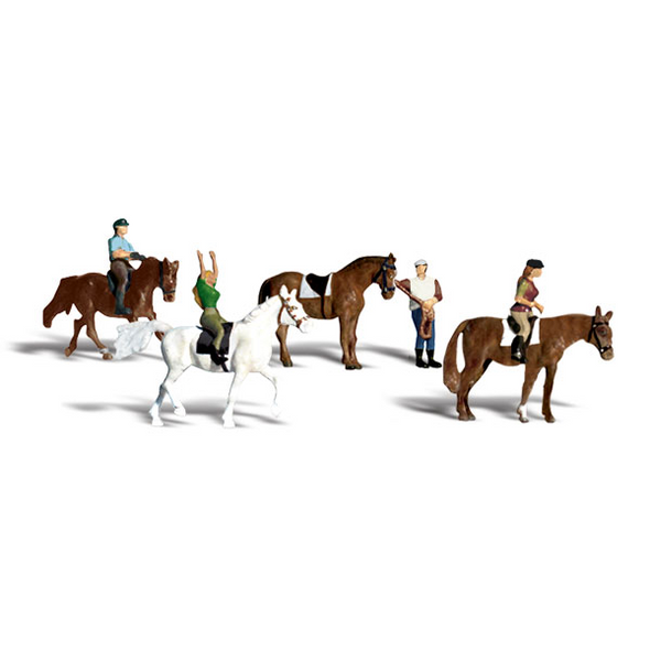 Woodland Scenics #1889 - Horseback Riders - HO Scale