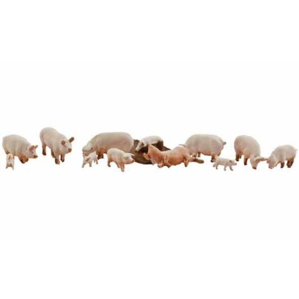 Woodland Scenics #1957 - Yorkshire Pigs - HO Scale