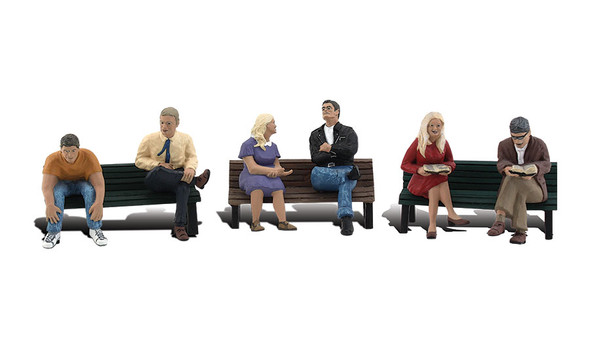 Woodland Scenics #2206 - People on Benches - N Scale