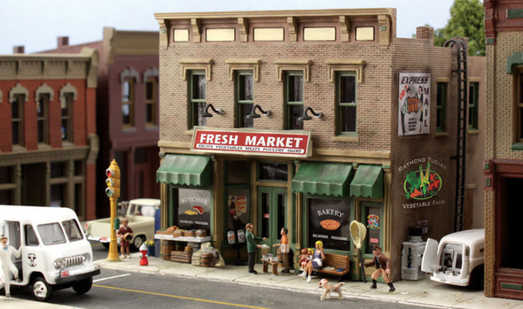 Woodland Scenics #5200 Landmark Structures - Fresh Market - N Scale