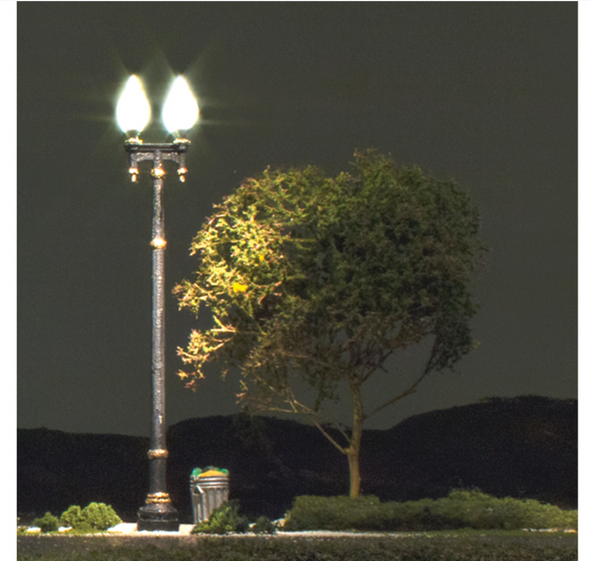 Woodland Scenics 5640 - N Scale Double Lamp Post Street Lights