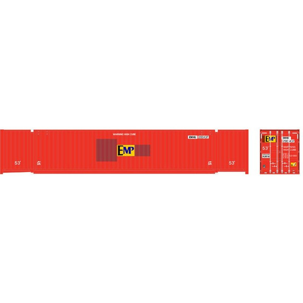 Atlas 50005948 - 53' Containers - EMP (Ex-HUB) Set #1 EMP 200437, 200456, 200471 - N Scale