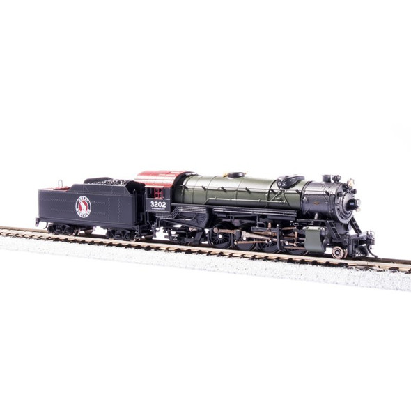 Broadway Limited 3975 - USRA Heavy Mikado, Paragon4 Sound/DC/DCC (NP) w/ DCC & Sound Great Northern (GN) 3203 - N Scale