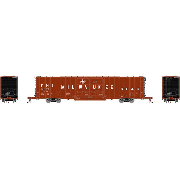 Athearn Genesis 75903 - 60' PS Autopart Boxcar  Milwaukee Road (MILW) 4002 - HO Scale