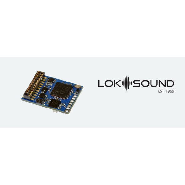 ESU 58219 - LokSound 5 Fx DCC/MM/SX/M4 »Blank decoder«, 21MTC NEM660, with loudspeaker 11x15mm    - HO Scale