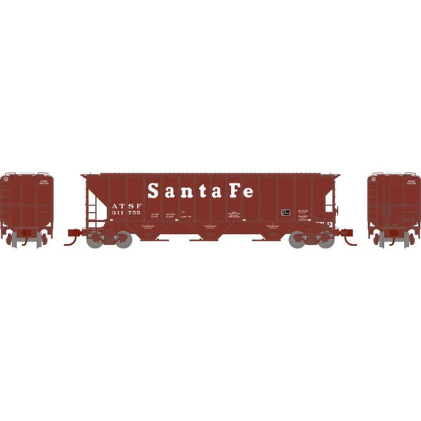 Athearn 25458 - PS 4427 Covered Hopper  Atchison, Topeka and Santa Fe (ATSF) 311755 - N Scale