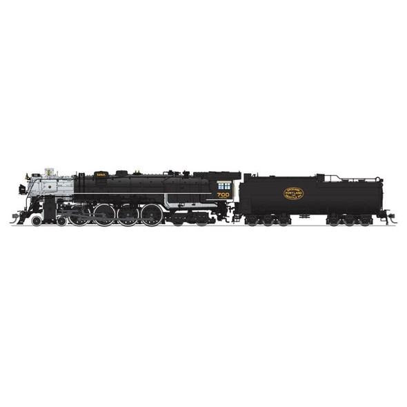 Broadway Limited 6966 - E-1 4-8-4, Excursion Version (1990-2004,) w/ High Numberboards, Paragon4 Sound/DC/DCC, Smoke, Brass-Hybrid w/ DCC & Sound Spokane, Portland and Seattle (SP&S) 700 - HO Scale