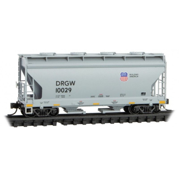 Micro-Trains Line 09200502 - 2-Bay Covered Hopper  Union Pacific (DRGW) 10029 - N Scale
