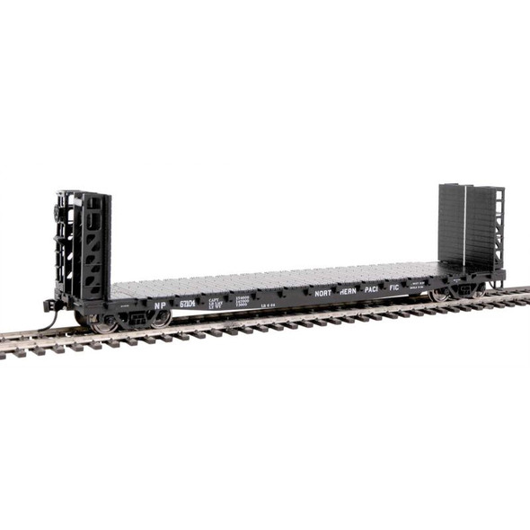Walthers Mainline 910-5912 - 53' GSC Bulkhead Flatcar  Northern Pacific (NP) 67159 - HO Scale