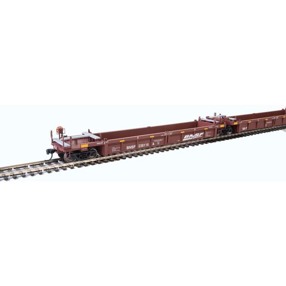 Walthers Mainline 910-55643 - Thrall 5-Unit Rebuilt 40' Well Car BNSF 238200 - HO Scale
