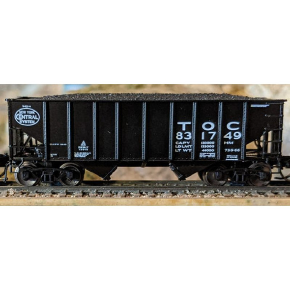 Bluford Shops 65294 - 8 Panel 2-Bay Hopper New York Central (TOC) 830315 - N Scale