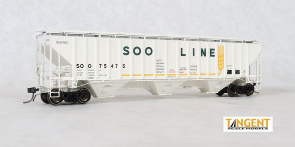 Tangent Scale Models 20055-02 - Pullman Standard 4750 "Original 1-1980" Soo Line (SOO) 75456 - HO Scale