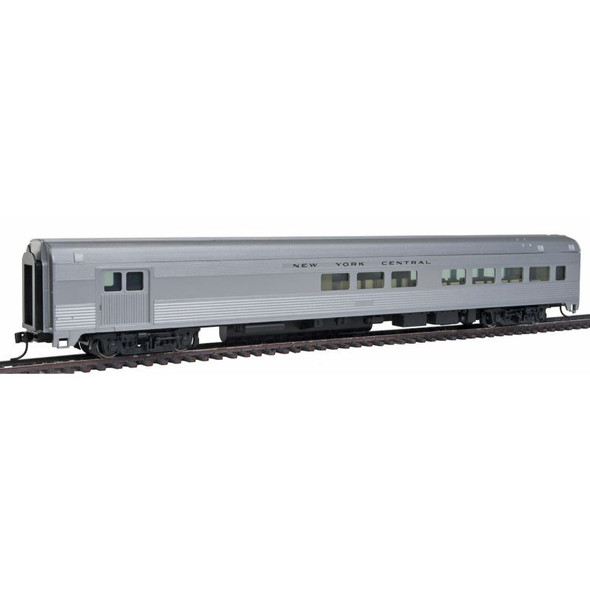 Walthers Mainline 910-30055 - 85' Budd Baggage-Lounge - Ready to Run -- New York Central (silver) New York Central (NYC) un-numbered - HO Scale