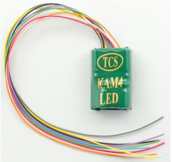 Train Control Systems (TCS) 1479 - KAM4-LED Decoder (4 Functions)  - HO Scale