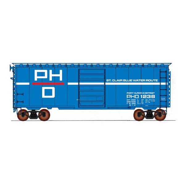 InterMountain 45426-03 - 40' PS-1 Boxcar Port Huron & Detroit (PHO) 1123 - HO Scale