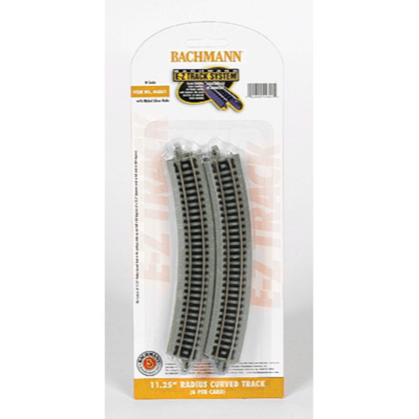 Bachmann 44801 - EZ Track 11-1/4" Radius 6pc - N Scale