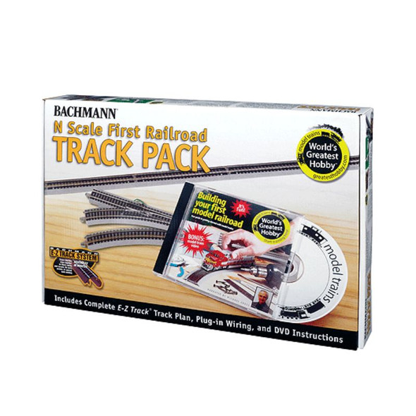Bachmann 44896 - EZ Track - World's Greatest Hobby First Railroad Track Pack - N Scale