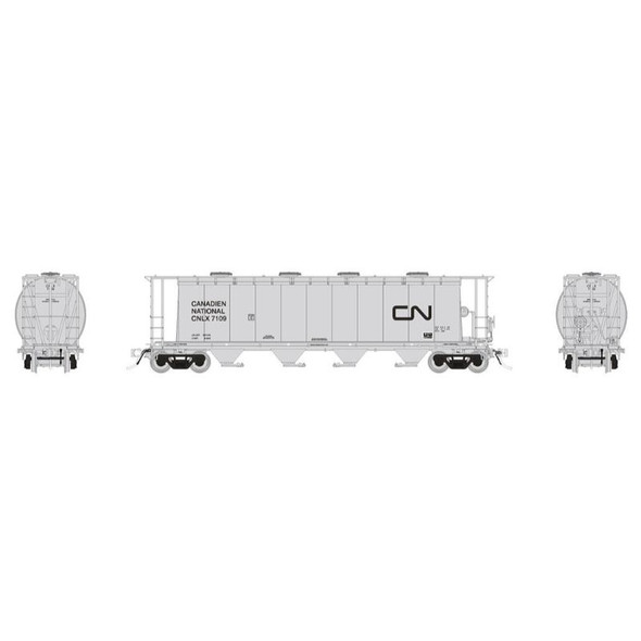 Rapido 127025A-1 - NSC 3800 Cylindrical Hopper Canadien National (CNLX) 7109 - HO Scale