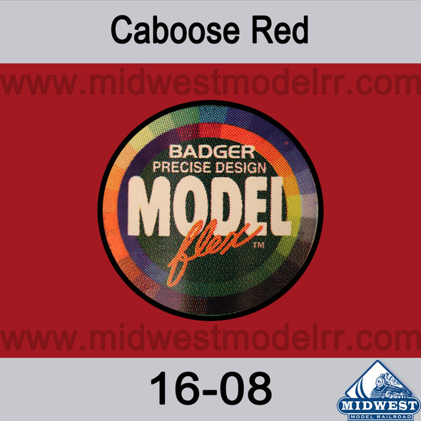 Badger MODELflex Paint - 16-08 Caboose Red