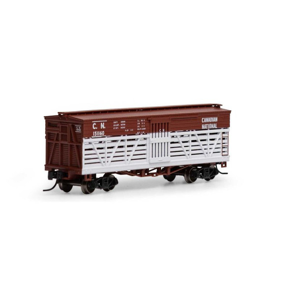 Athearn 5241 - 36' Old Time Stock Car Canadian National (CN) 151172 - N Scale