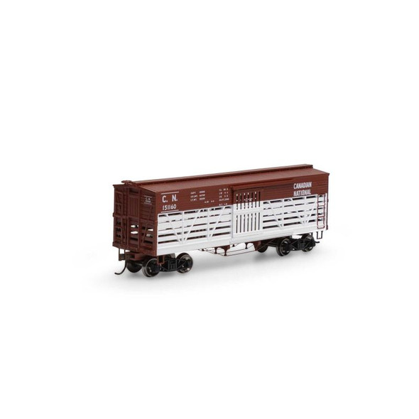 Athearn Roundhouse 75278 - 36' Old Time Stock Car Canadian National (CN) 151185 - HO Scale