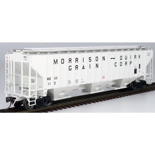 InterMountain 453117-03 - PS 4750 CU FT 3 Bay Rib-Sided Hopper Morrison-Quirk Grain Corp (MQGX) 97 - HO Scale