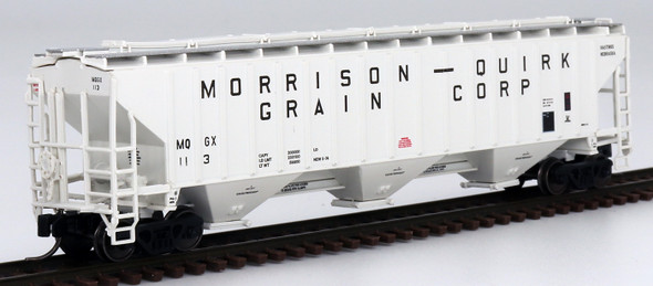 InterMountain 653117-03 - PS 4750 CU FT 3 Bay Rib-Sided Hopper Morrison-Quirk Grain Corp (MQGX) 97 - N Scale