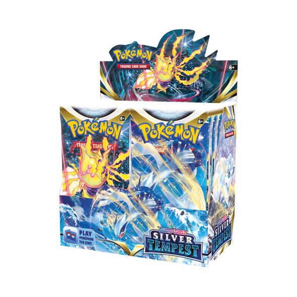 Pokemon TCG 183-86091 - Pokémon TCG: Sword & Shield-Silver Tempest Booster Display Box (36 Packs)  -