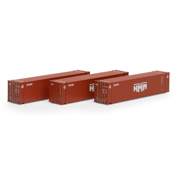 Athearn 17890 - 45' Container (3) HMM  - N Scale