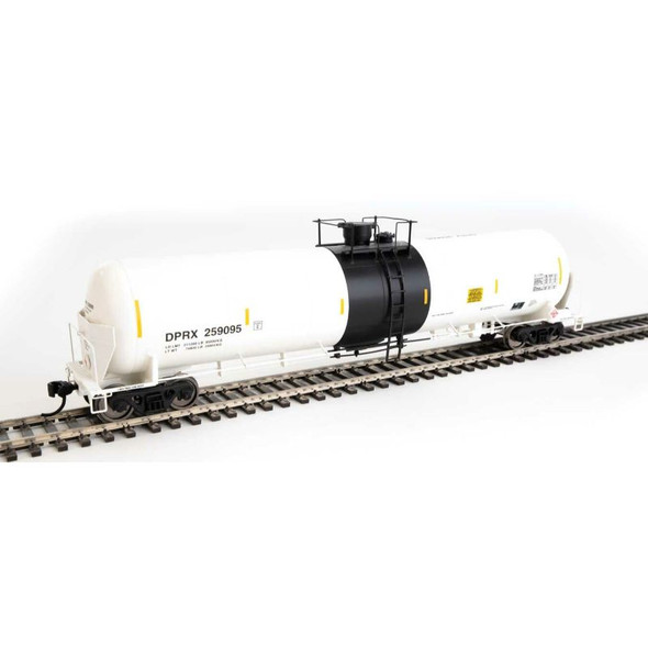Walthers Proto 920-100739 - 55' Trinity Modified 30,145-Gallon Tank Car - Ready to Run -- PBF Holding Co. (white, black; yellow conspicuity marks) Deep Rock (DPRX) 259095 - HO Scale