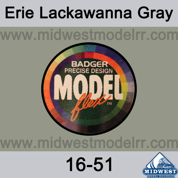 Badger MODELflex Paint - 16-51 Erie Lackawanna Gray