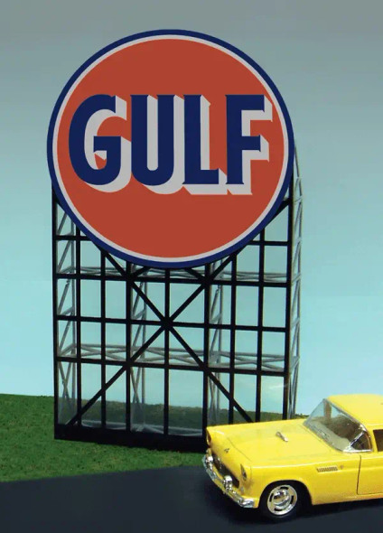 Miller Engineering 6082 - Animated Billboard Gulf Gas Small  - Multi Scale