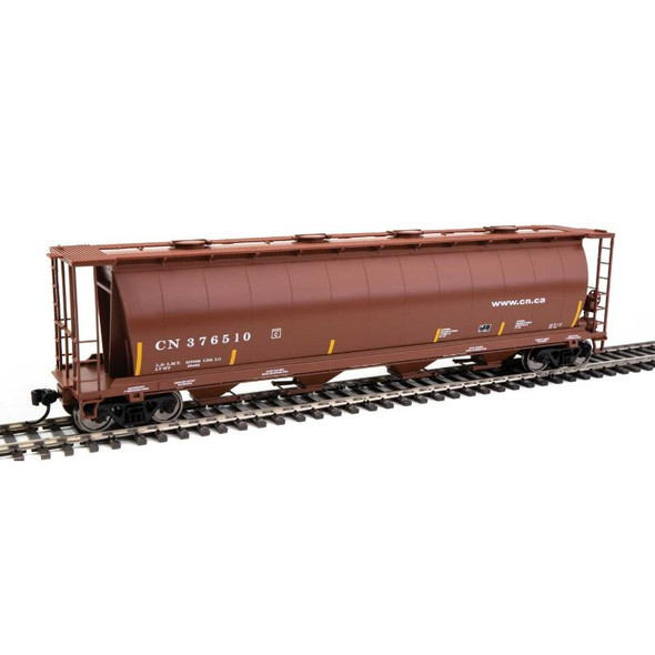 Walthers Mainline 910-7836 - 59' Cylindrical Hopper Canadian National (CN) 376510 - HO Scale