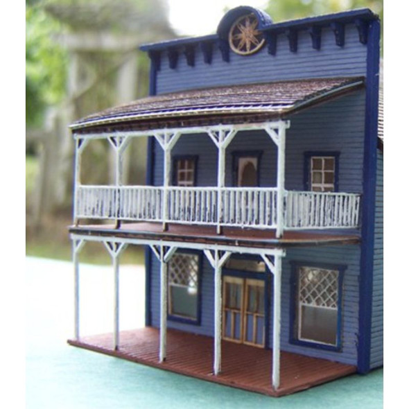 RslaserKits 2122 - 1880s Gem Hotel - Zelda's B&B Facade - HO Scale Kit