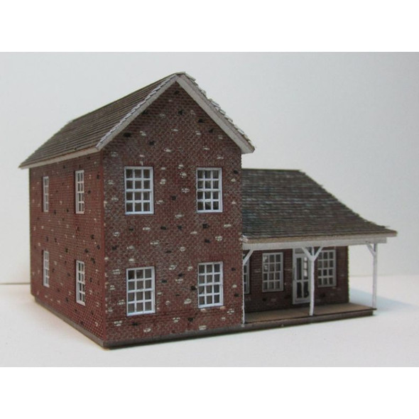 RslaserKits 3055 - Brick Farm House - N Scale Kit