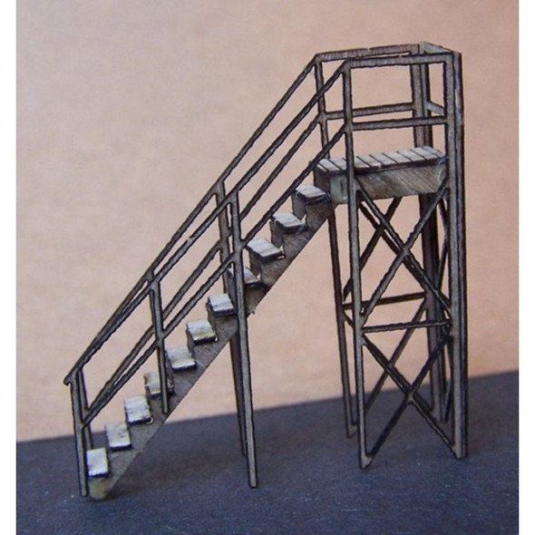 RslaserKits 3509 - Staircase With Rails - N Scale Kit