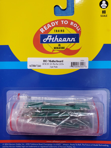 Athearn RTR 67241 - DC-21 Pin Motherboard for LEDs (3)  - HO Scale