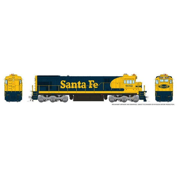 Pre-Order - Rapido 42003 - GE C30-7 Atchison, Topeka and Santa Fe (ATSF) 8039 - HO Scale