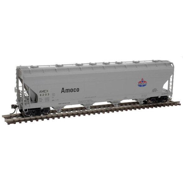 Atlas 20006902 - ACF 5250 Centerflow Covered Hopper Amoco Chemicals Corporation (AMCX) 6203 - HO Scale