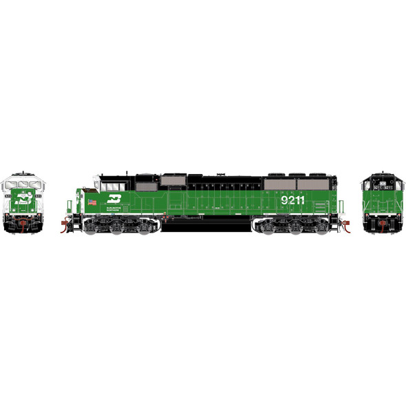 Pre-Order - Athearn Genesis 75638 - EMD SD60M "TRICLOPS" w/ Tsunami2 DCC & Sound Burlington Northern (BN) 9211 - HO Scale